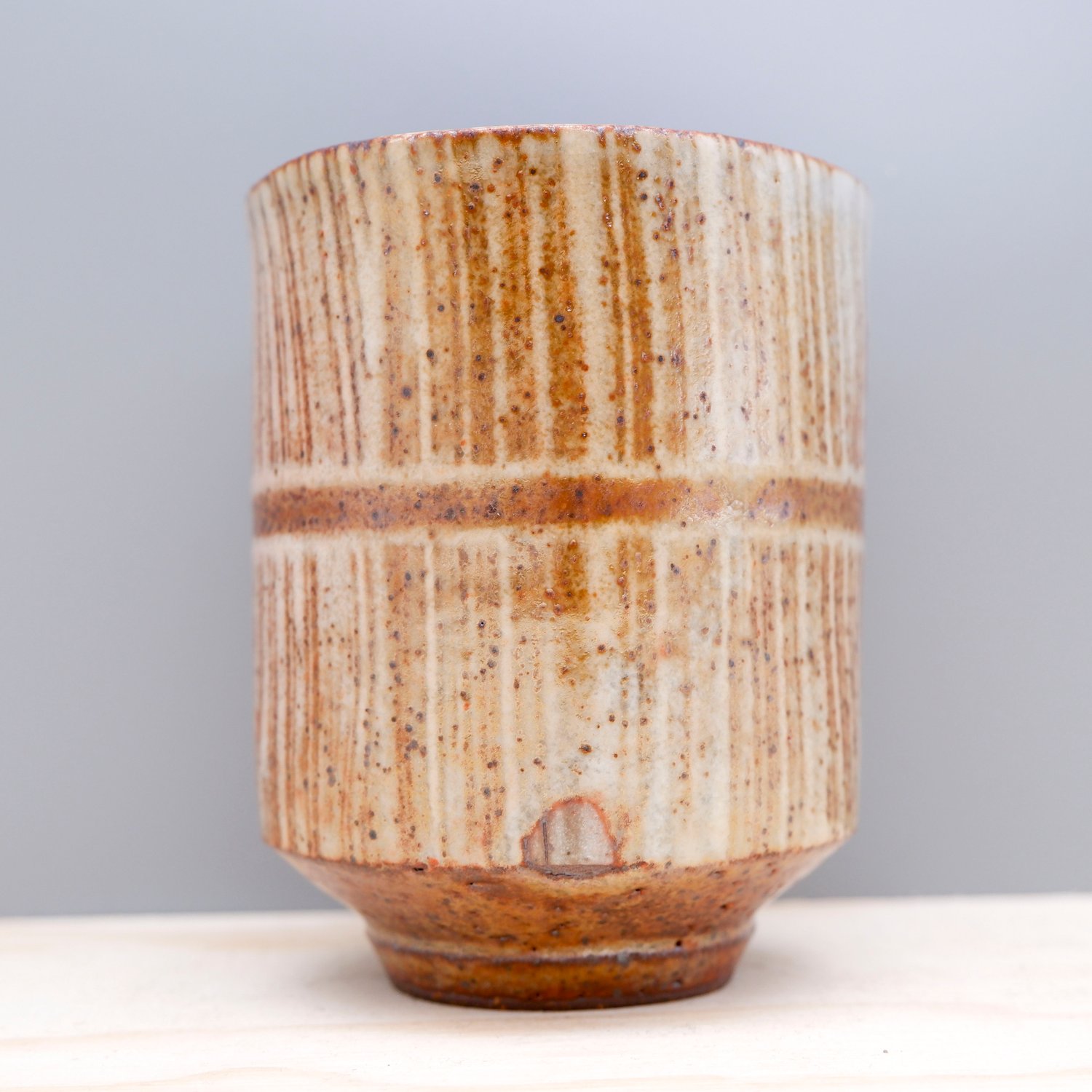 Image of Soda Fired Cup (slip+rust)