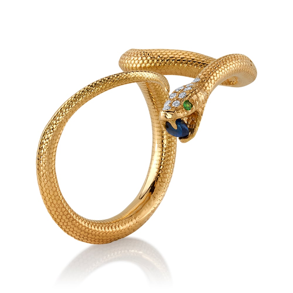 Image of Textured Snake Ring