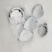 Image 5 of Steel Guitar Pick Keychain Laser engravable Blanks - 5 in Pack