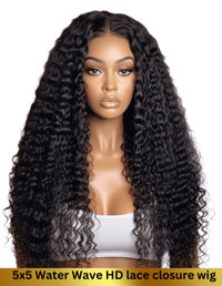 Image 2 of  Water Wave 5x5 HD Lace Closure Wig 