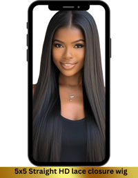 Image 3 of Straight 5x5 HD  Lace Closure Wig