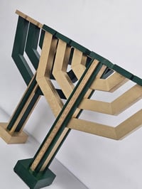 Image 2 of Gold & Emerald Menorah