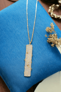Image 1 of Selenite Beaded Necklace
