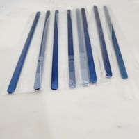 Image 2 of Flat Bracelet Laser Engraving Blanks Blue Color- 8 Pack Steel 6mm wide
