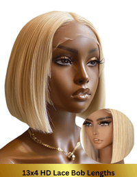 Image 1 of 13x4 Blonde (613) HD Bob Length Lace Wigs Wear and Go (Straight)