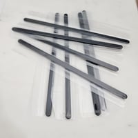 Image 4 of Flat Bracelet Laser Engraving Blanks Black Color- 8 Pack Steel 6mm wide