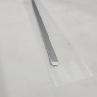 Image 2 of Flat Bracelet Laser Engraving Blanks Steel Silver Color- 8 Pack Steel 6mm wide