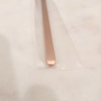 Image 3 of Flat Bracelet Laser Engraving Blanks Rose Gold Color- 8 Pack Steel 6mm wide