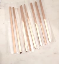 Image 4 of Flat Bracelet Laser Engraving Blanks Rose Gold Color- 8 Pack Steel 6mm wide