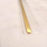 Image 2 of Flat Bracelet Laser Engraving Blanks Yellow Gold Color- 8 Pack Steel 6mm wide