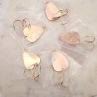 Image 1 of 5 pack Laser Engravable Fish Hook / Fishing Lure Rose Gold Color Steel Laser Engravable Blanks