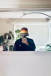 studio paris. rainbow bucket hat.