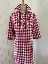 Image 2 of The Hot Pink Check Tunic Dress
