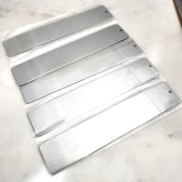 Image 4 of Bookmark Laser Engravable Blanks - 5 pack Engravable Steel Silver Metal Bookmarks