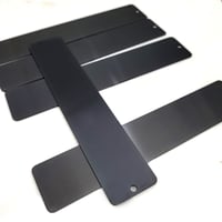 Image 1 of Bookmark Laser Engravable Blanks - 5 pack Engravable Black Color Metal Bookmarks