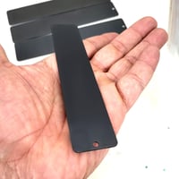 Image 2 of Bookmark Laser Engravable Blanks - 5 pack Engravable Black Color Metal Bookmarks