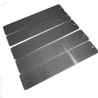 Image 3 of Bookmark Laser Engravable Blanks - 5 pack Engravable Black Color Metal Bookmarks