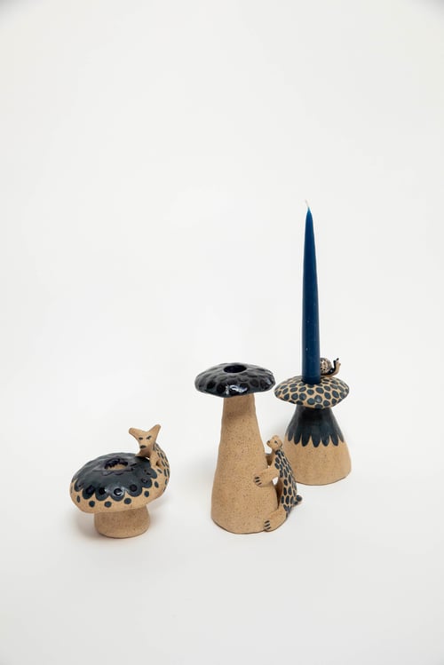 Image of Mushroom Creature Candle Holder - No.1