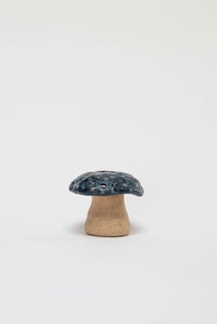 Image 2 of Indigo Mushroom Candle Holder