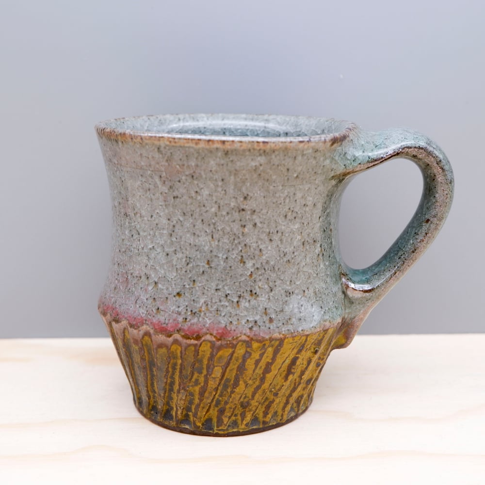 Image of Soda Fired Mug (crackle+copper)