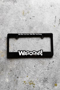 Image 1 of Wagoons Tooned Logo - Plastic Plate Frame