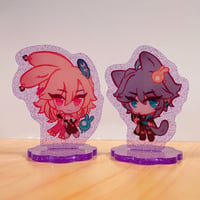 Image of Mini Glitter Standees - Fontaine & Haikaveh