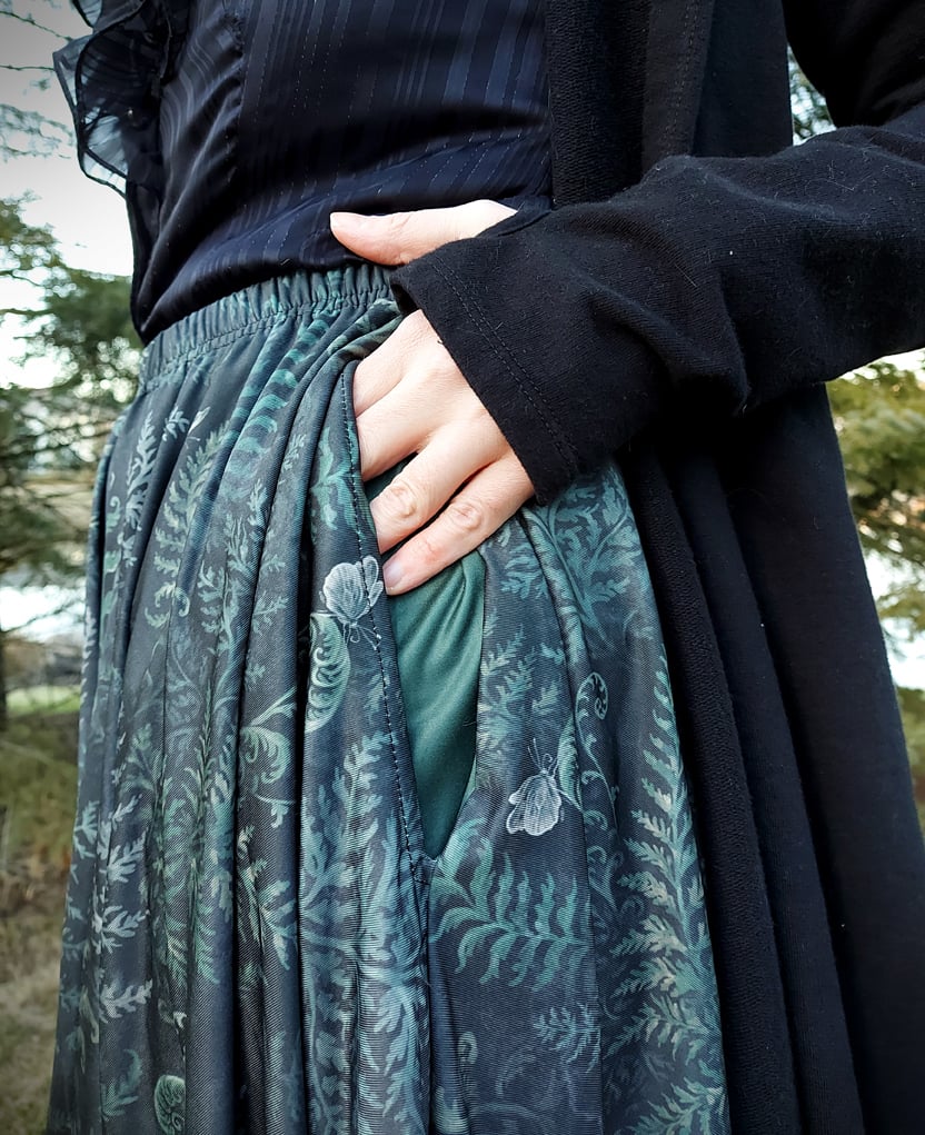 Fern Forest midi skirt | Vetiverfox Apparel