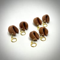 Image 2 of Super-mini Fortune Cookie Earrings