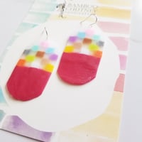 Image 1 of Colour Block Earring Ware