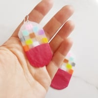 Image 3 of Colour Block Earring Ware
