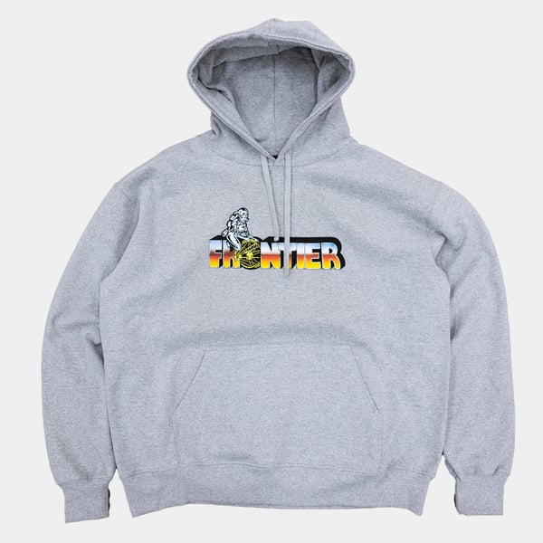 Image of Slab Logo Hoodie Heather Grey