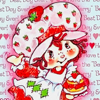 Image 2 of BERRY BEST DAY Strawberry Shortcake Color Print
