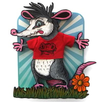 This opossum wears a t-shirt **FREE SHIPPING**