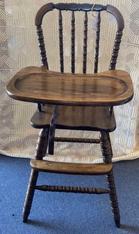 Image 1 of Vintage (1980s) Jenny Lind High Chair - Refinished
