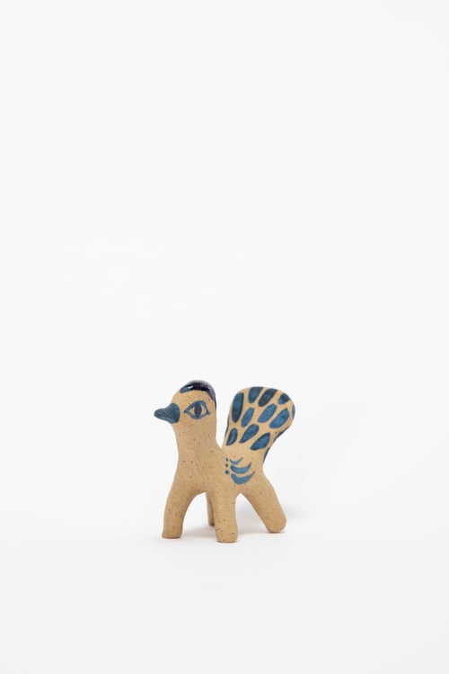 Image of Indigo Creature Birthday Candle Holder - No.16