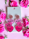 Ur cute valentine earrings 