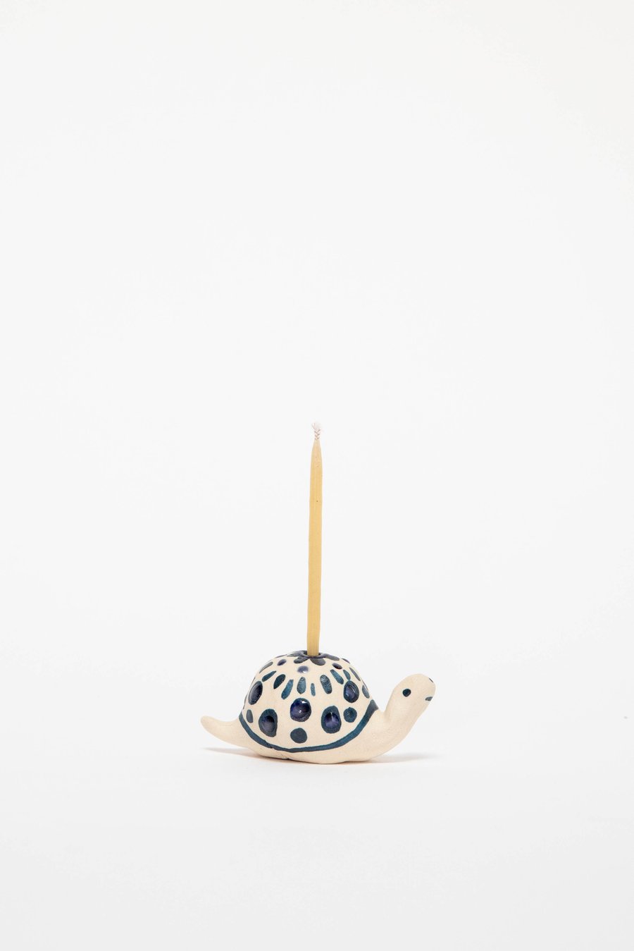 Image of Indigo Creature Birthday Candle Holder - No.26