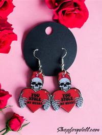 Image 1 of You stole my heart earrings 