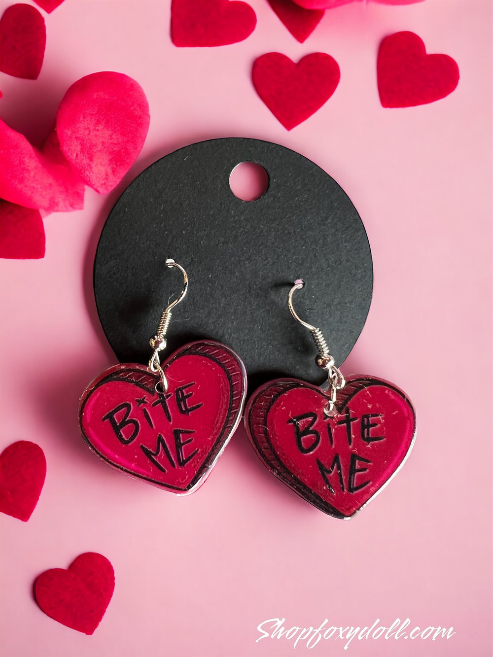 Bite me heart VALLOWEEN earrings 