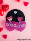 Xoxo heart earrings and 