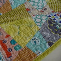 Image of Scrappy Patchwork Lap or Baby Quilt