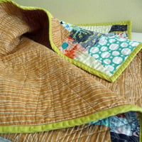 Image of Scrappy Patchwork Lap or Baby Quilt