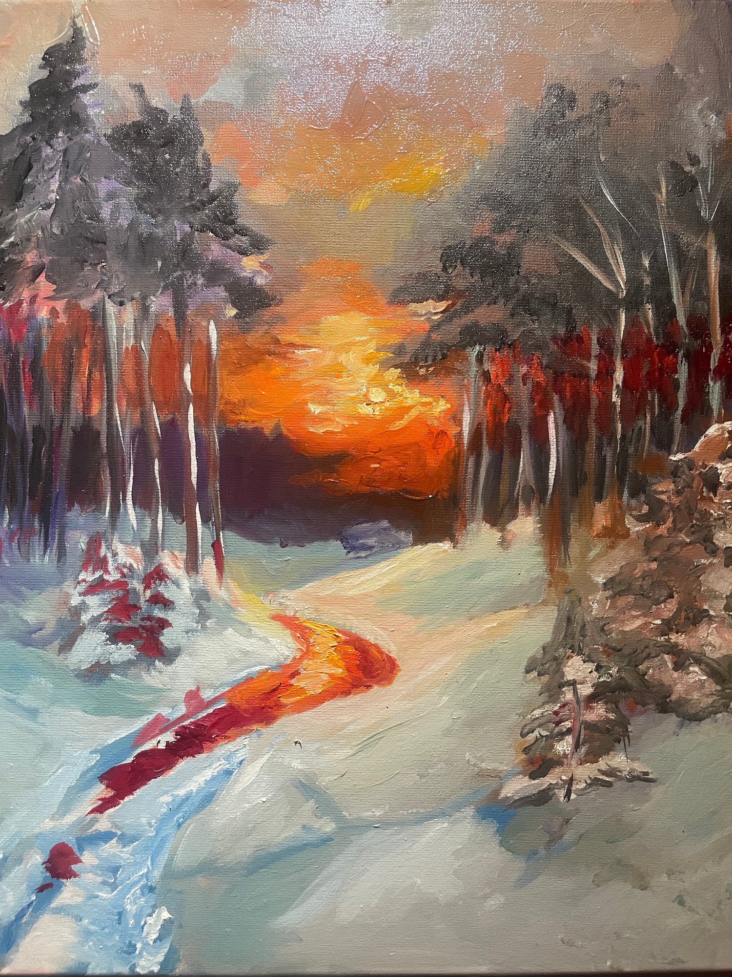 Painting - Ice between two fires