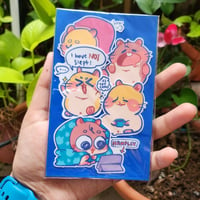 Image 1 of Sleepy Hamsters Sticker Pack