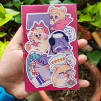 Image 1 of Geeky Hams Sticker Pack