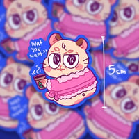 Image 2 of Grompy Hamster Sticker