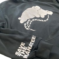 Image 2 of save the manatees blk white SZ LARGE