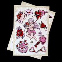 Cherub Valentine Emetic Art Flash Print