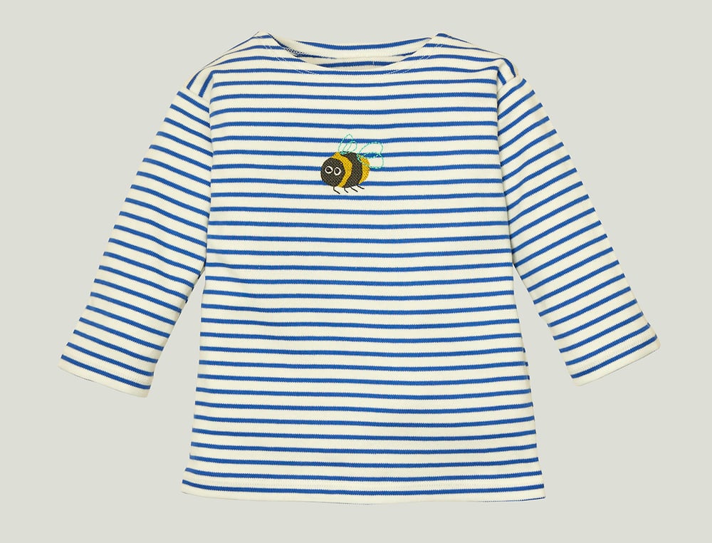 Image of NEU Shirt blau gestreift mit Hummel (O) Art. 287326