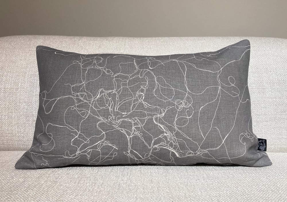 Image of Mangle cushion, Slate 